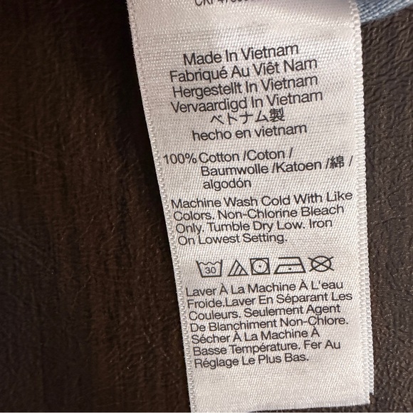 J. Crew Blue Chambray Sleeveless Button Up Top Sz M - Picture 6 of 8